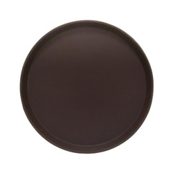 Protiskuzový pivní podnos, materiál PP, hnědý kulatý, pr. 35,6 cm