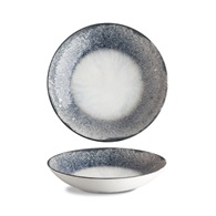 Polohluboký talíř ISABELLE, dekor Rustic navy blue, 26 cm, K0021