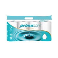 Toaletní papír PRIMA SOFT EXCLUSIVE, 3vrstvý 150 útržků, šíře 9 cm, návin 17,55 m, 8 ks