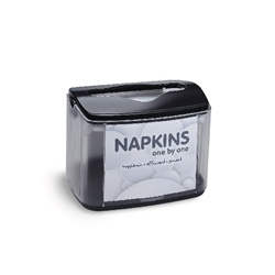 Zásobník na ubrousky Interfold (N4), stolní, černý plast