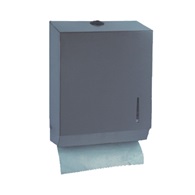 Zásobník na papírové ručníky ZZ, W, nerezový, plastový zámek 300 x 260 x 120 mm (v/š/h)
