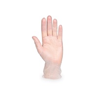 Vinylové rukavice velikost L, bílé, nepudrované - 100 ks