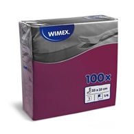 Papírové ubrousky 33 x 33 cm, 1-vr., bordó, 100 ks