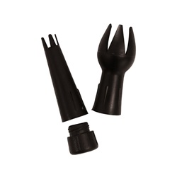 Náhradní zdobítka  + nástavec – černá K515A+B+C