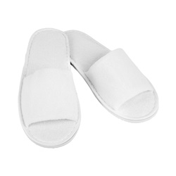Hotelové pantofle HOTEL, otevřené, bílé, 28cm.