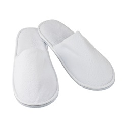 Hotelové pantofle HOTEL bílé, zavřené, 28 cm.