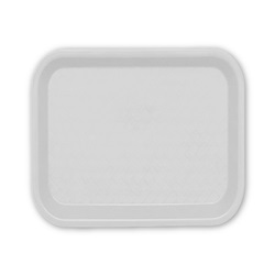 Plastový podnos 45,7 x 35,6 cm šedý