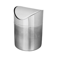 Koš na stůl pr. 12 cm, v. 11,5 cm, nerezový