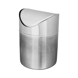 Koš na stůl pr. 12 cm, v. 11,5 cm, nerezový