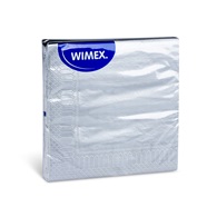 Papírové ubrousky 33 x 33 cm, 3-vr., stříbrné, 20 ks