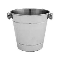 Nerezový chladič na sekt MINI, s rýhou, 1,5l