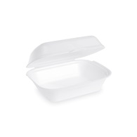 Menu box nedělený, bílý (PS) 185 x 133 x 75 mm / 125 ks