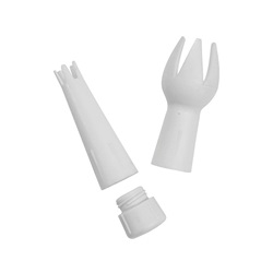 Náhradní zdobítka  + nástavec – bílá K514A+B+C