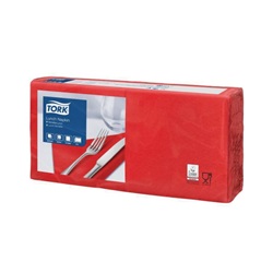 Papírové ubrousky 33 x 33 cm, 2-vr., červené, 200 ks