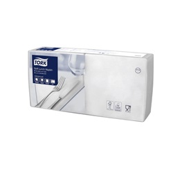 Papírové ubrousky 33 x 33 cm, 3-vr., bílé, 150 ks