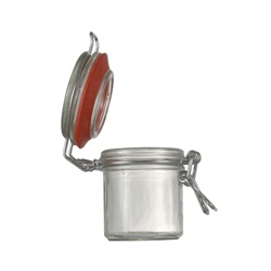 Sklenice Patent 125 ml, čirá s uzávěrem