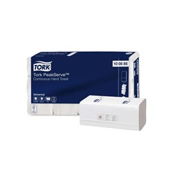 Papírové ručníky, PeakServe, 1-vr. H5, 20,1x22,5cm, 12x410 ks = 4.920 ks útr., bílé