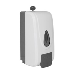 Dávkovač mýdla plastový - bílo/šedý 1 l