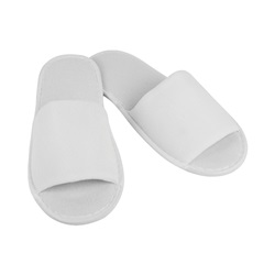 Hotelové pantofle STANDARD bílé, otevřené, 28 cm